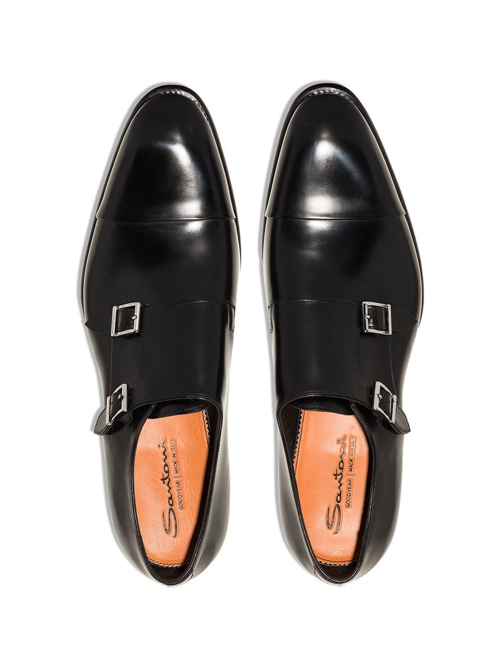 Derby ira in nero Santoni - uomo 