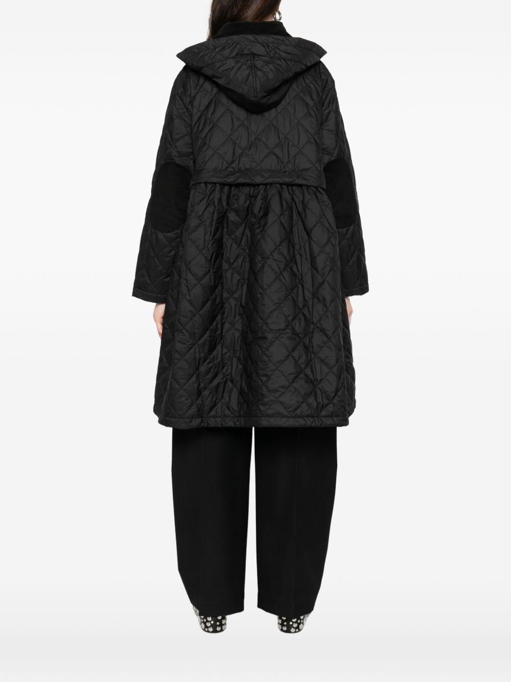 Giacca trapuntata lunga con peplo Barbour x Ganni - donna 
