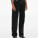 Jeans di cotone in grigio Loulou de saison - donna 