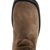 Stivali alti al ginocchio in pelle walk 35mm in marrone The attico - donna 