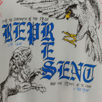 T-shirt con stampa grafica enemy in bianco Represent - uomo 