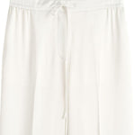 Pantaloni satinati con coulisse in beige Toteme - donna 