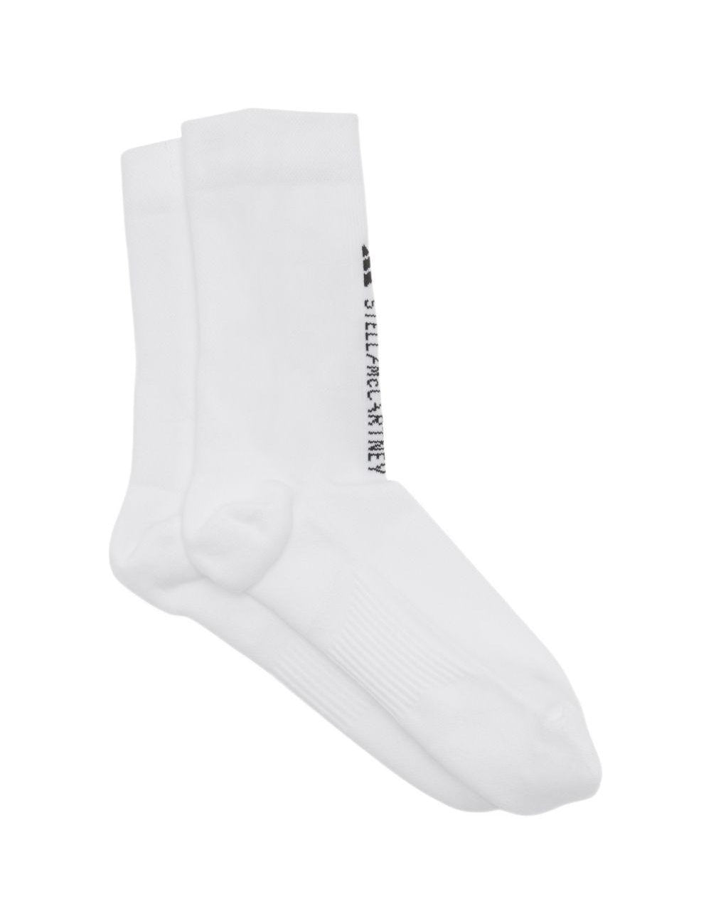 Calzini con logo in bianco Adidas by Stella Mc Cartney - donna 