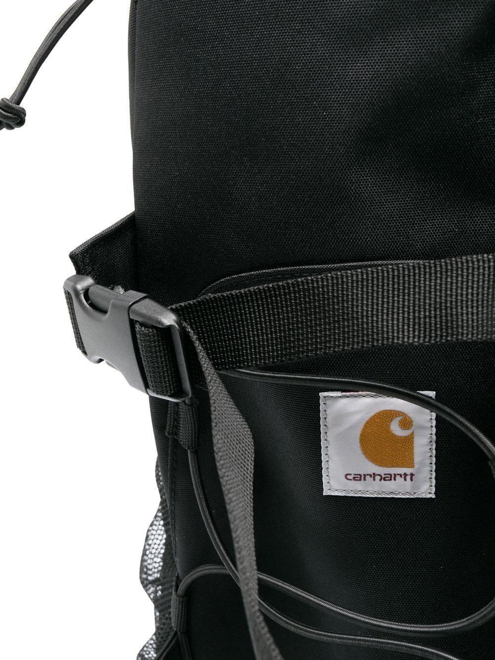 Zaino con applicazione in nero - unisex 