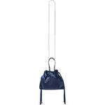 Borsa satinata con cristalli in blu Jimmy choo - donna 