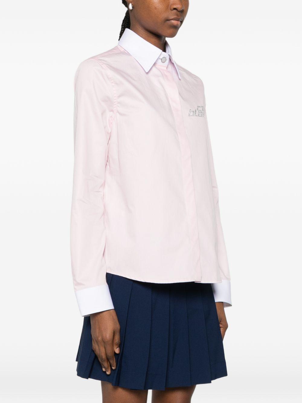 Camicia a maniche lunghe in rosa Casablanca - donna 