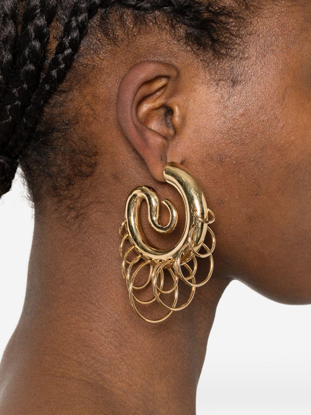 Orecchini Serpent medi in oro 