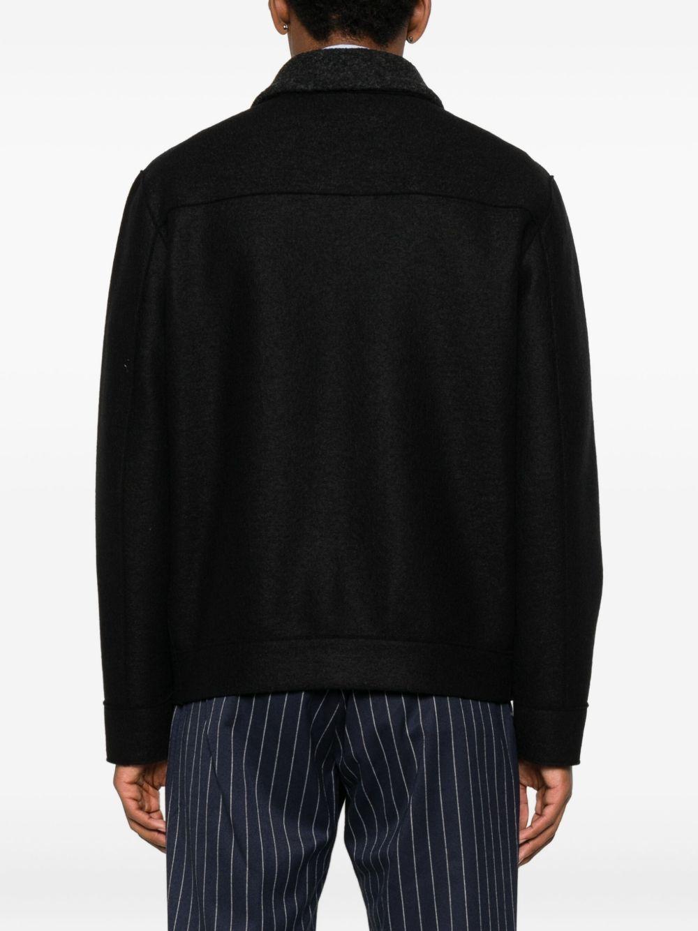 Giacca con zip in nero Harris wharf london - uomo 
