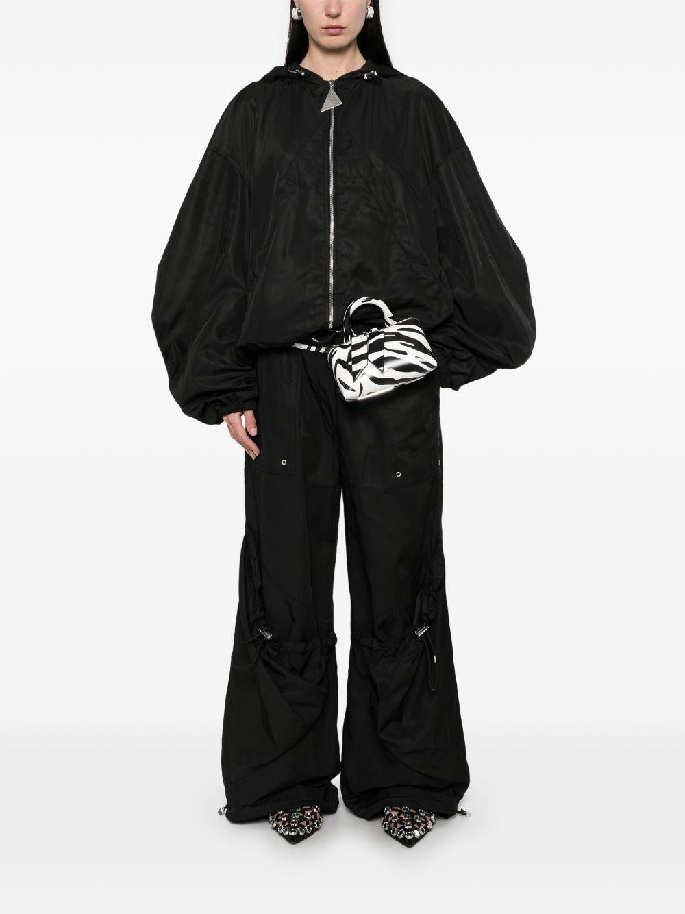 Bomber con cappuccio in nero The attico - donna 
