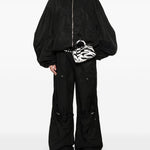 Bomber con cappuccio in nero The attico - donna 