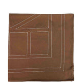 Foulard in seta con monogramma in marrone Toteme - donna 