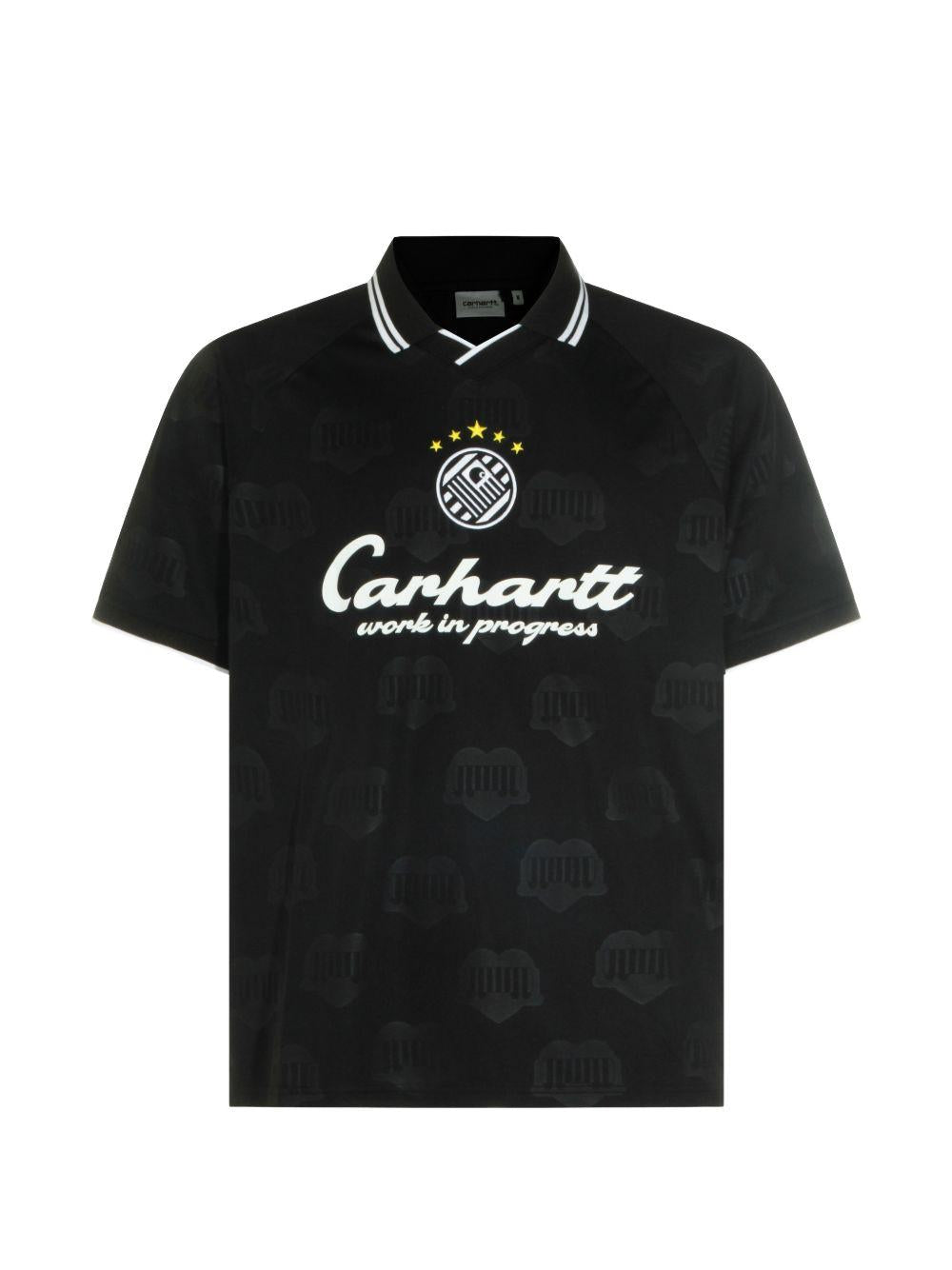 T-shirt terrace football in nero carhartt wip - uomo 