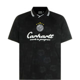 T-shirt terrace football in nero carhartt wip - uomo 