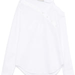Camicia Heart scollo asimmetrico in bianco Coperni - donna 