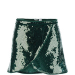 Minigonna con paillettes in verde Oséree - donna 