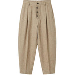 Pantaloni a vita alta pirde in beige Uma Wang - donna 