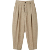 Pantaloni a vita alta pirde in beige Uma Wang - donna 