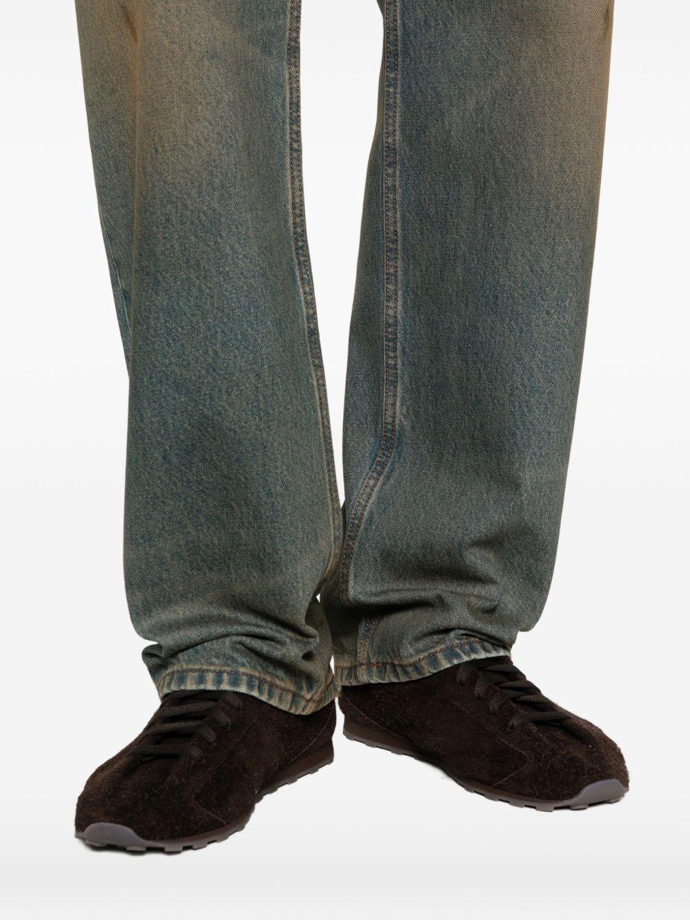 Jeans Berger de-Nîmes con effetto vissuto in blu Jacquemus - uomo 