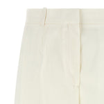 Shorts sartoriali con pieghe in bianco Toteme - donna 