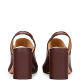 Sandali con punta aperta in marrone Mm6 maison margiela - donna 