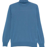 Maglione a collo alto in blu Kangra - uomo 