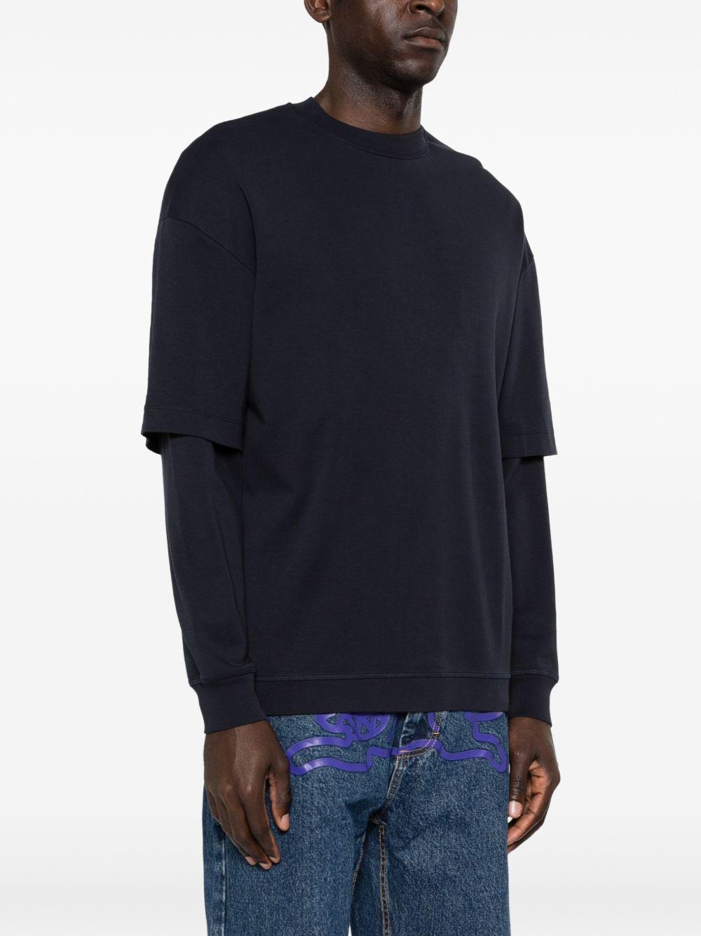 T-shirt a maniche lunghe in blu Darkpark - uomo 