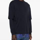 T-shirt a maniche lunghe in blu Darkpark - uomo 