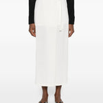 Gonna midi a portafoglio in bianco Toteme - donna 