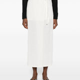 Gonna midi a portafoglio in bianco Toteme - donna 