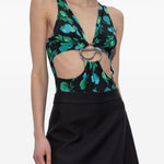 Body a fiori con cut-out multicolore Coperni - donna 