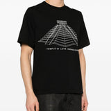 T-shirt con grafica in nero Rick owens - uomo 
