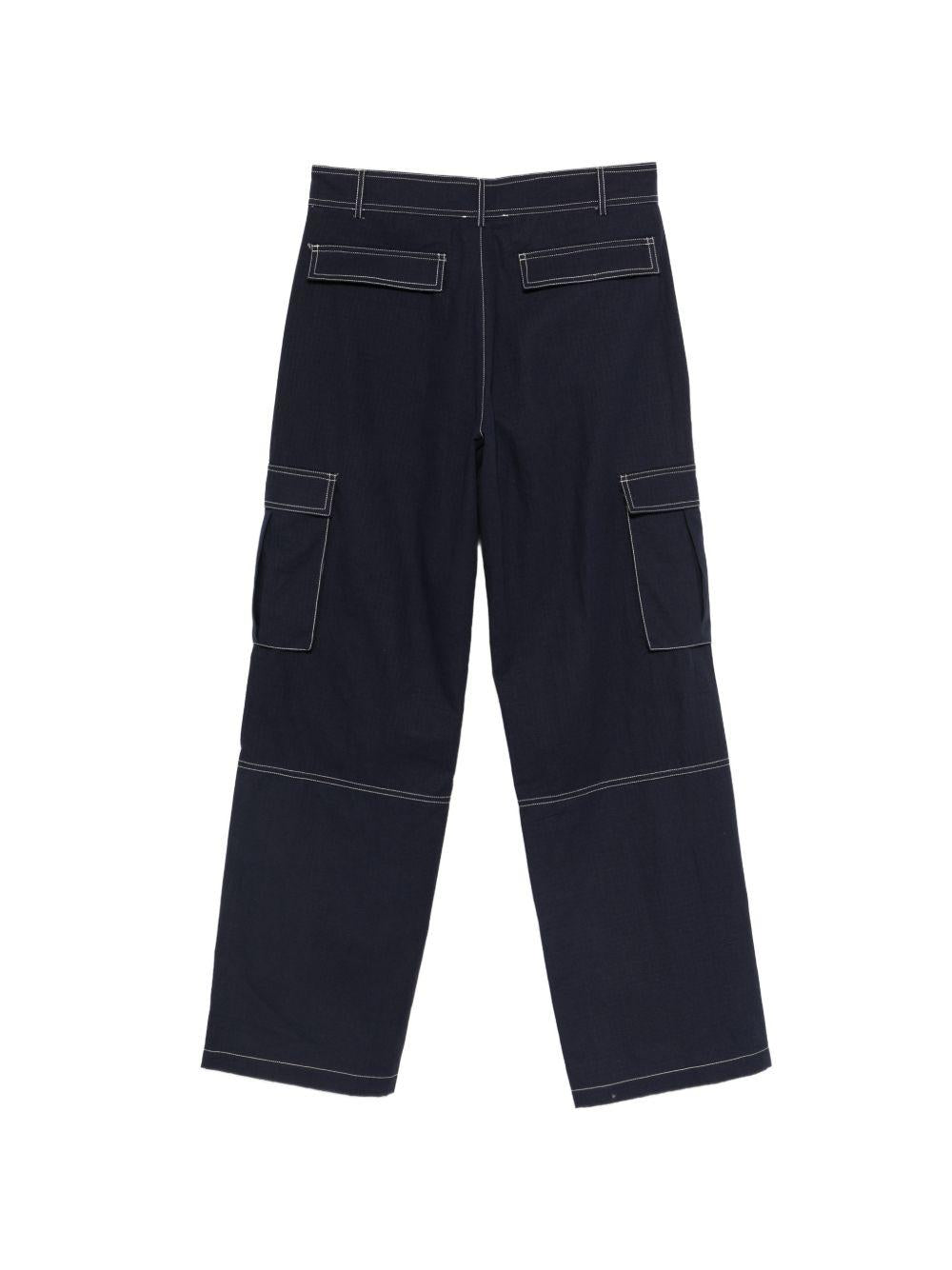 Jeans cargo con cuciture a contrasto in blu Carrer - uomo 