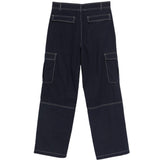 Jeans cargo con cuciture a contrasto in blu Carrer - uomo 
