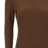 Top trasparente a maniche lunghe in marrone Entire studios - unisex 