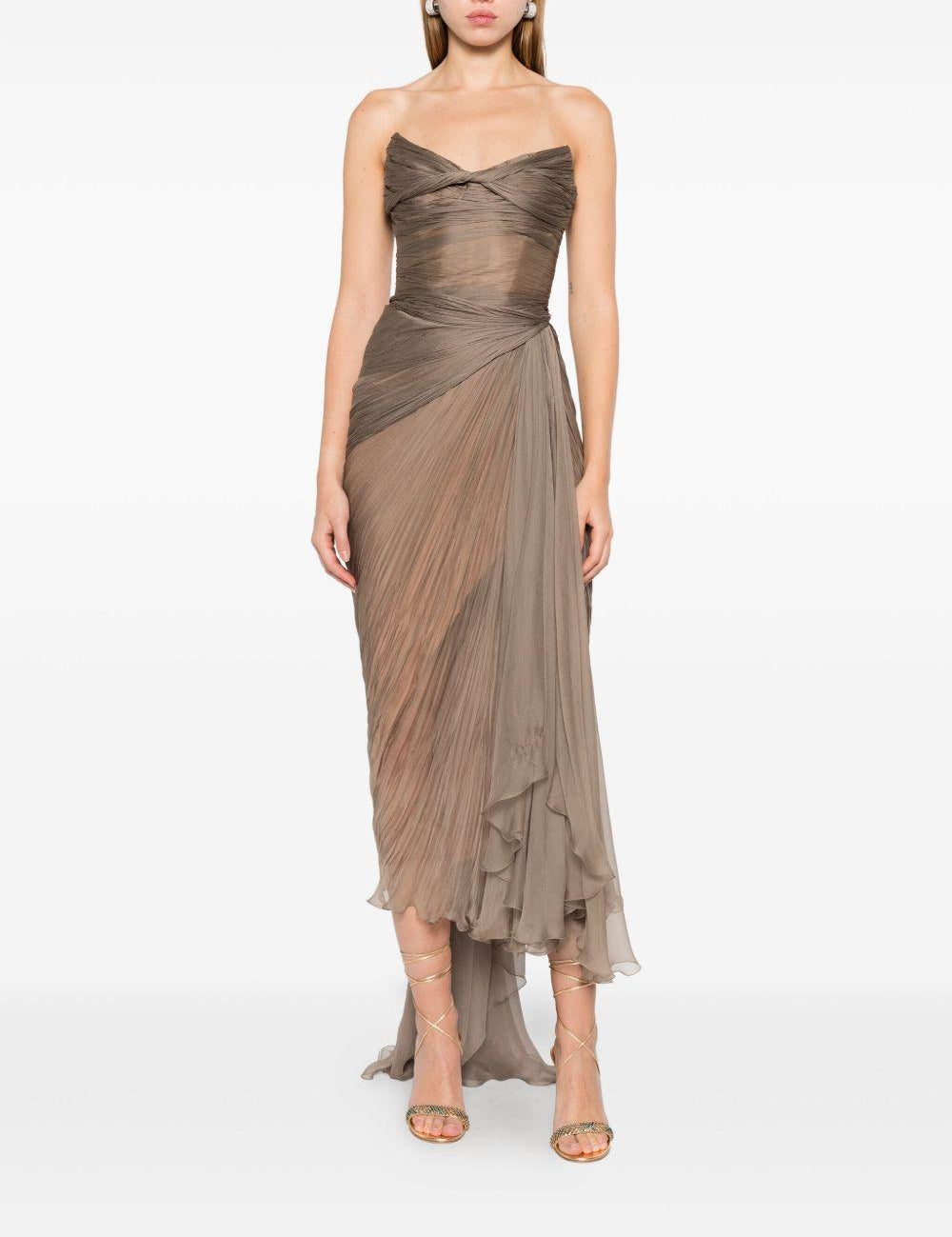 Abito da sera con spacco heidi in grigio Maria lucia hohan - donna 