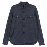 Giacca-camicia con bottoni in blu Harris wharf london - uomo 