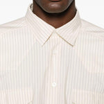 Camicia a righe in bianco Lardini - uomo 