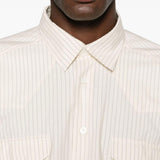 Camicia a righe in bianco Lardini - uomo 