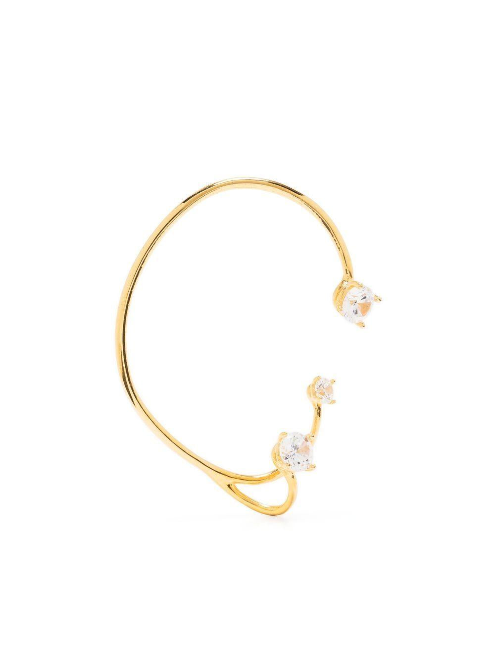 Ear cuff con cristalli in oro Panconesi - unisex 