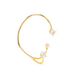 Ear cuff con cristalli in oro Panconesi - unisex 