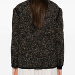 Giacca in tweed con colletto in marrone Blazé milano - donna 
