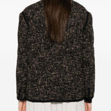 Giacca in tweed con colletto in marrone Blazé milano - donna 