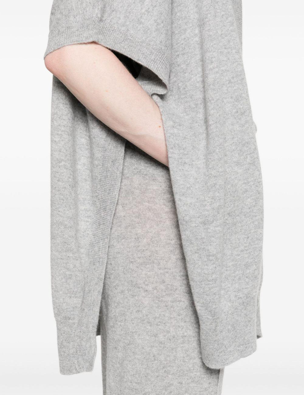 Cardigan a maniche corte in grigio Gotha - donna 
