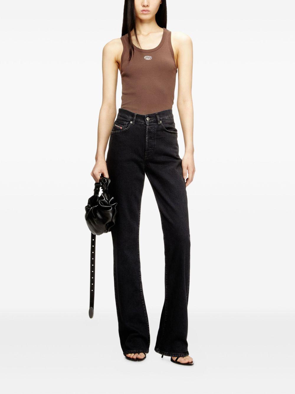 Canotta T-Anki con logo in marrone Diesel - donna 