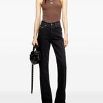 Canotta T-Anki con logo in marrone Diesel - donna 