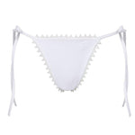 Slip bikini con laccetti laterali in bianco Jacquemus - donna 