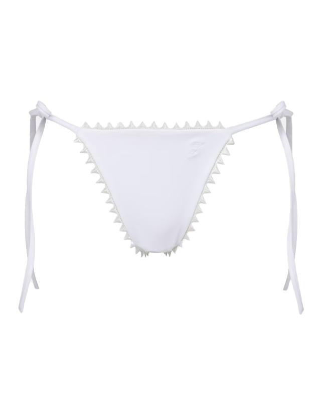 Slip bikini con laccetti laterali in bianco Jacquemus - donna 
