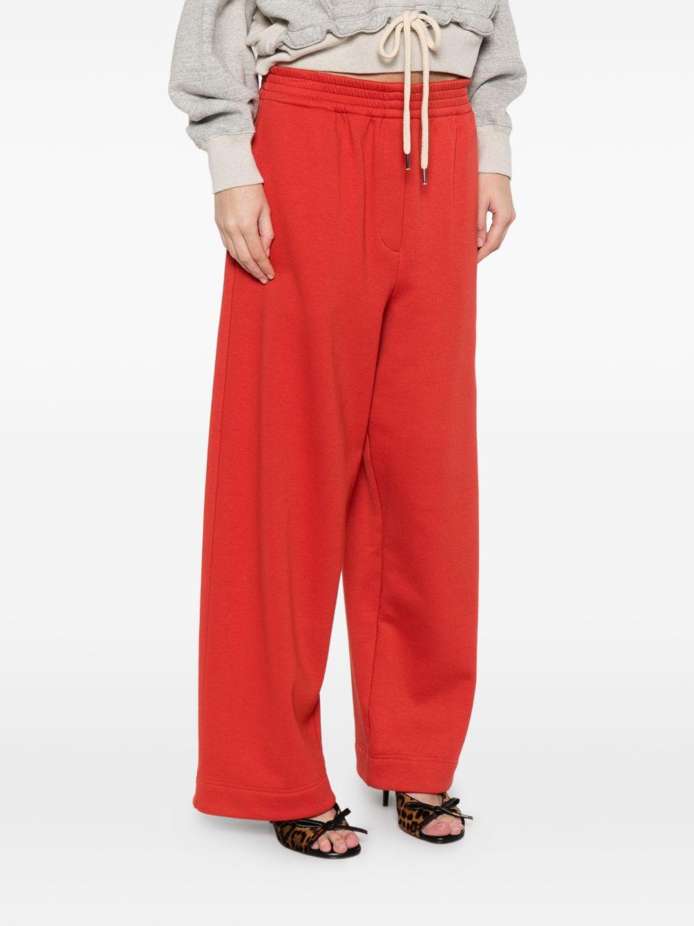 Pantaloni con vita  elasticizzata in rosso Magda butrym - donna 