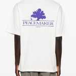 T-shirt con stampa del logo in bianco Oamc peacemaker - uomo 