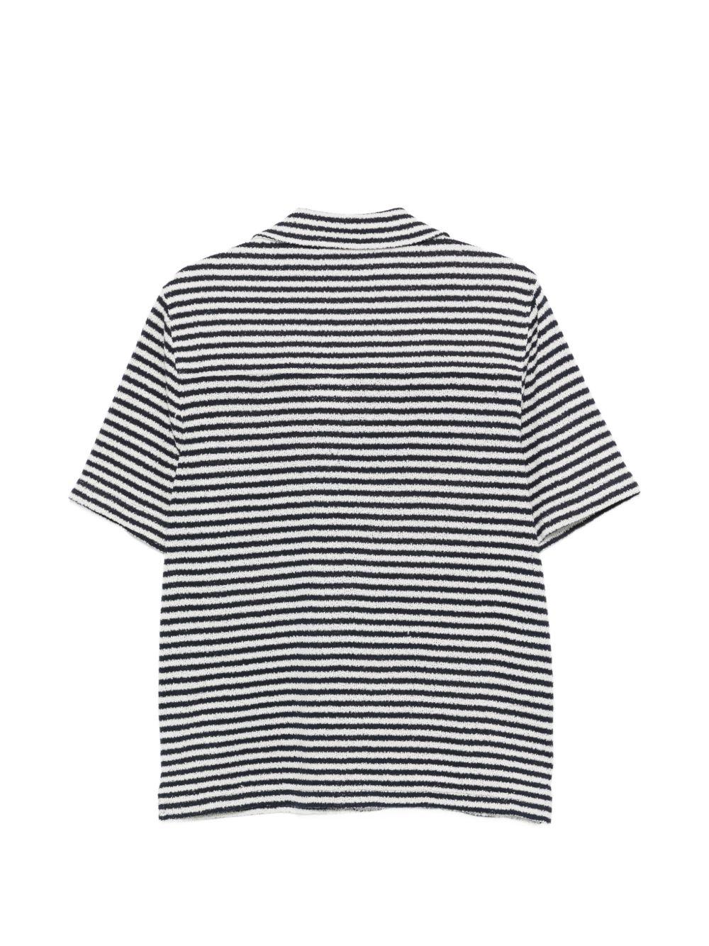 Camicia a maniche corte a righe in blu Simkhai - uomo 